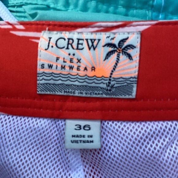 J CREW NWT MENS FLEX SWIMWEAR BATHING SUIT TRUNKS SHORTS SIZE 36 - Picture 4 of 6